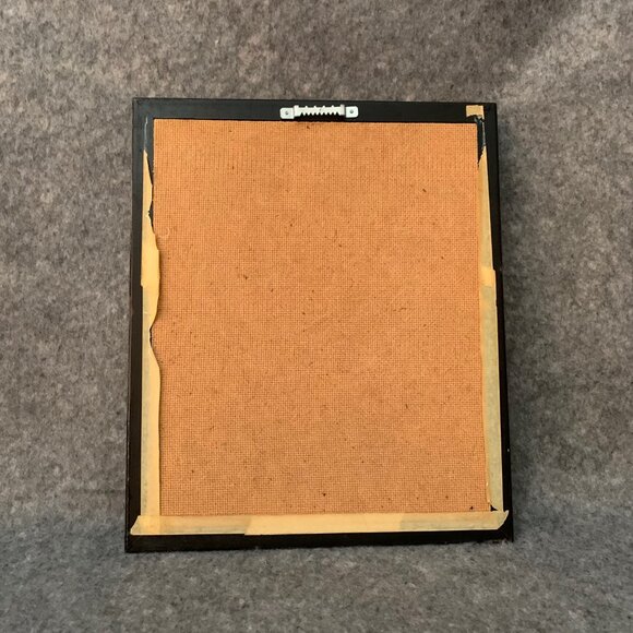 Vintage 3D Paper Snowy Owl Art Wood Frame shadow box - Picture 7 of 7